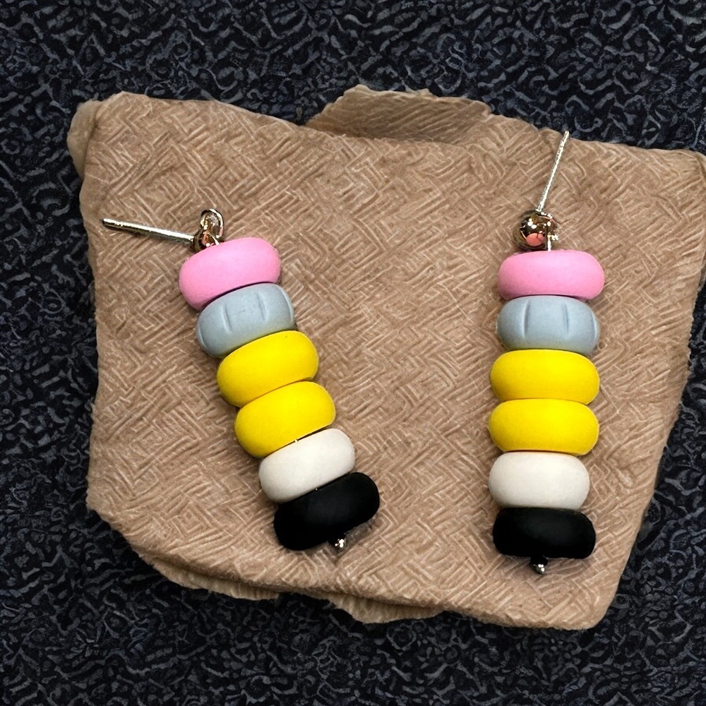 Back To School Pencil Dangle Earrings- Polymer Clay